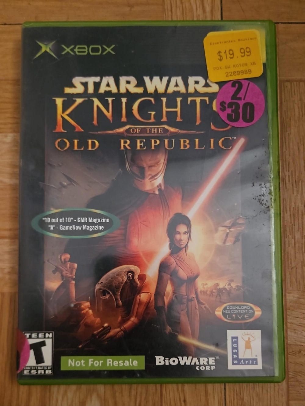 Star Wars: Knights of the Old Republic (Microsoft Xbox, 2003)